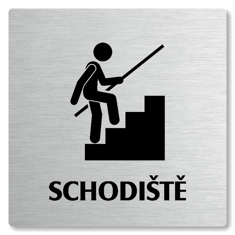 Schodiště, 100x100mm, stříbrná, Nevada